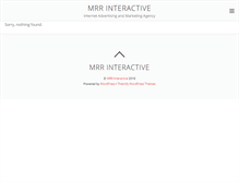 Tablet Screenshot of mrrinteractive.com